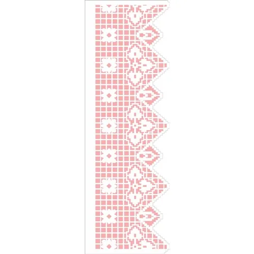 Stencil - 10x30cm - Negativo Renda VIII - OPA2683 - Opa Criando Arte