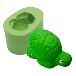Forma Silicone Sabonete - Tartaruga Flor - 3983