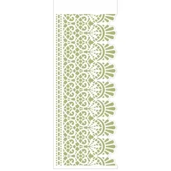 Stencil - 10x30cm - Negativo Renda II - OPA2571 - Opa Criando Arte