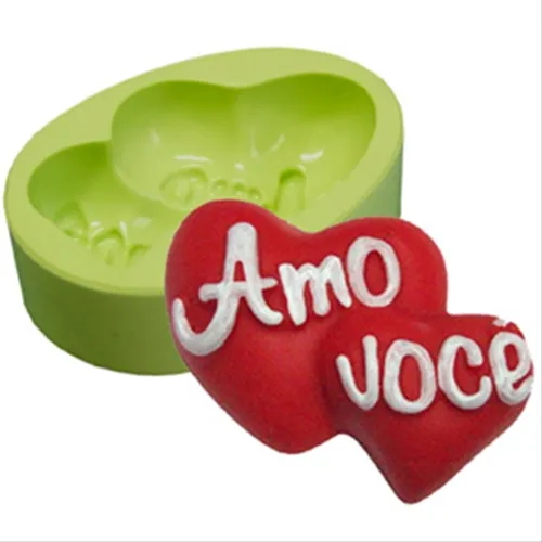 Forma Silicone Sabonete - Coracao Amo Voce - 5052