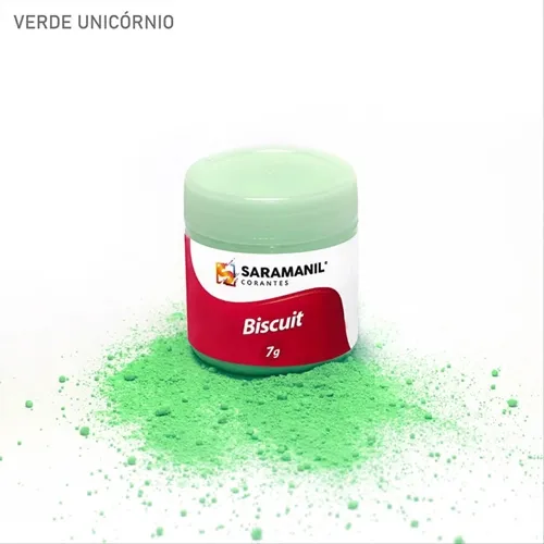 Corante de Biscuit - 75.653 - Verde Unicórnio 7g - Saramanil