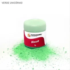 Corante de Biscuit - 75.653 - Verde Unicórnio 7g - Saramanil