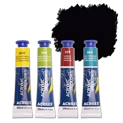 Acrylic Colors - 59ml - Preto - 320 - Acrilex
