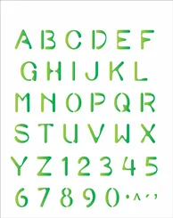 Stencil - 20X25cm - Alfabeto Simples