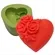 Forma Silicone Sabonete - Coração Pequeno com Flores - 6490