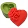 Forma Silicone Sabonete - Coração Pequeno com Flores - 6490