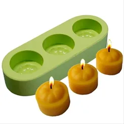 Forma Silicone Sabonete - Velas Rechauds - 3 Cavidades - 5138