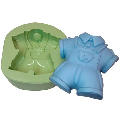 Forma Silicone Sabonete - Roupinha Infantil - 6143