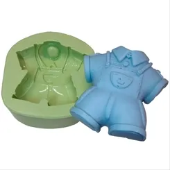 Forma Silicone Sabonete - Roupinha Infantil - 6143