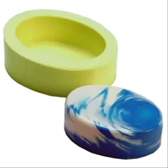 Forma Silicone Sabonete - Oval - 1 Cavidade - 3846