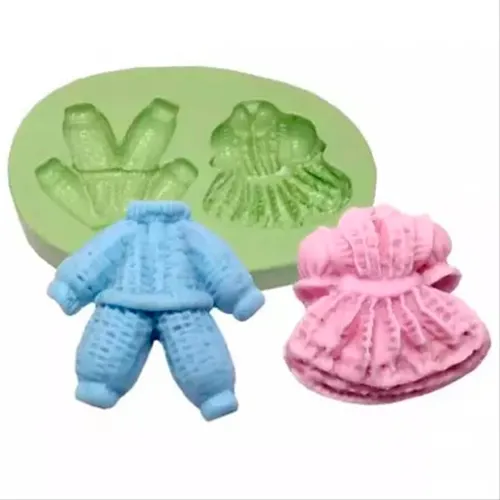 Forma Silicone Sabonete - Roupinha De Bebe - 108
