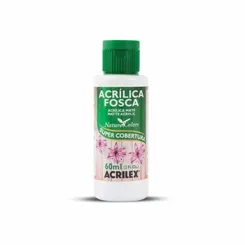Tinta Acrílica Fosca - 60ml - Branco - 519 - Acrilex