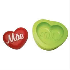 Forma Silicone Sabonete - Coracao Mae - 4746