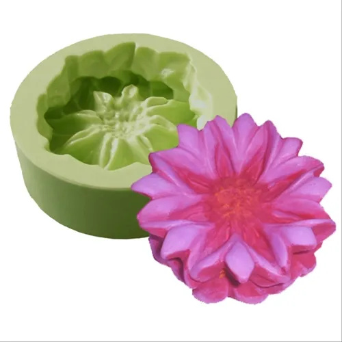 Forma Silicone Sabonete - Flor Dalia - 3977
