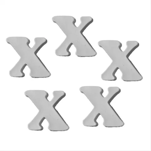 Resina Letra X - 5 Peças