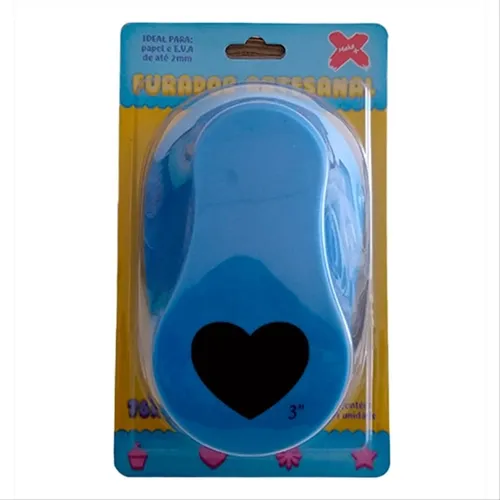 Furador De EVA - 76mm - Coraçao - Make+