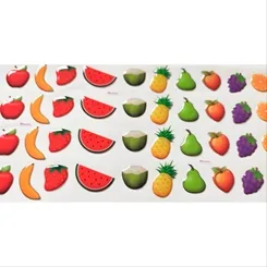 Frutas Resinadas - Ref. 535 - 2cm - Cartela Com 40 Unidades - Monicarts
