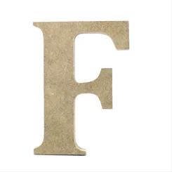 Letra MDF - F - REF.0069 - 12cm