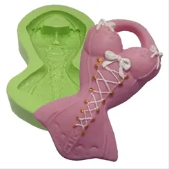 Forma Silicone Sabonete - Corpete - 8646