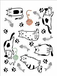 Stencil - 20x25cm - Estamparia Natal - OPA3005 - Opa Criando Arte