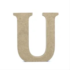 Letra MDF - U - REF.0085 - 12cm