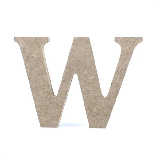 Letra MDF - W - REF.0087 - 12cm