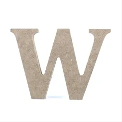 Letra MDF - W - REF.0087 - 12cm