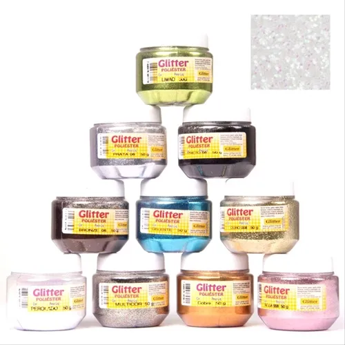 Glítter Poliéster - 50g - Perolado - Glitter