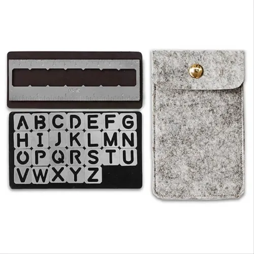 Kit Stencil Magnético - Alfabeto - WER362 - 21730 - Toke e Crie