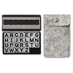 Kit Stencil Magnético - Alfabeto - WER362 - 21730 - Toke e Crie