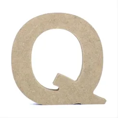 Letra MDF - Q - REF.0081 - 12cm