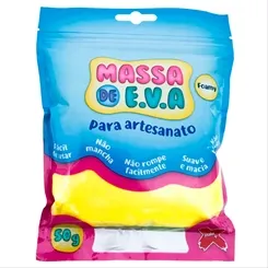 Massa de EVA - 50g - Amarelo - Make+