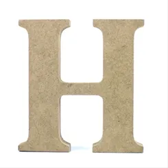 Letra MDF - H - REF.0071 - 12cm