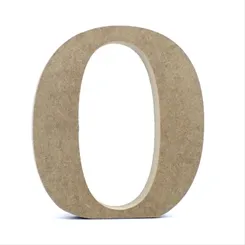 Letra MDF - O - REF.0079 - 12cm