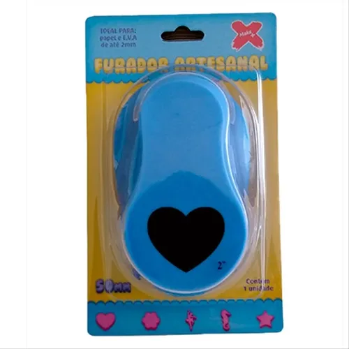 Furador de EVA - 50mm - Coração - Make+