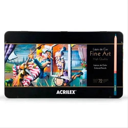 Lápis de Cor - Fine Arte - 72 Cores - Acrilex
