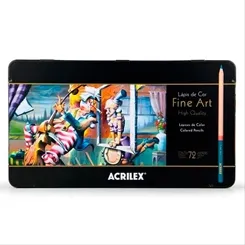 Lápis de Cor - Fine Arte - 72 Cores - Acrilex