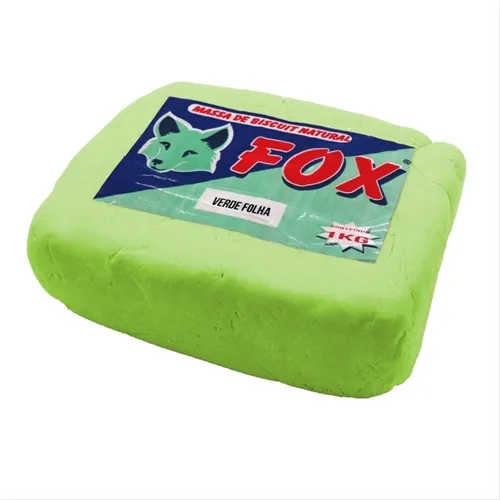 Massa de Biscuit - 1kg - Verde Folha - Fox