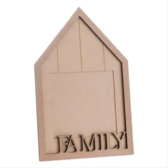 Porta Retrato MDF - Casa Family - REF.351