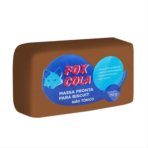 Massa de Biscuit - 90g - Marrom Chocolate- Fox