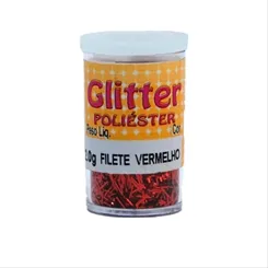 Glítter Filete - Vermelho - Glitter