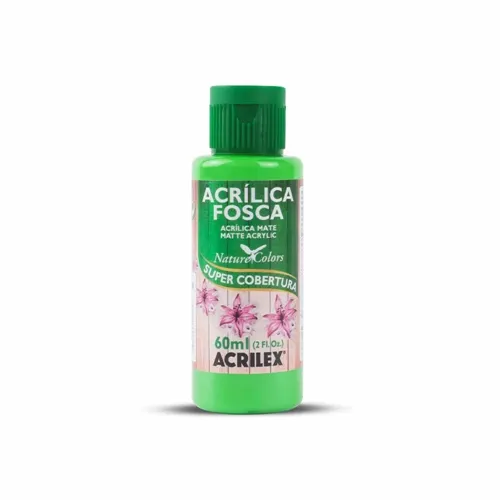 Tinta Acrílica Fosca - 60ml - Verde Folha - 510 - Acrilex