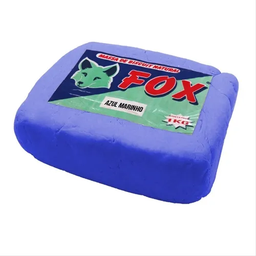 Massa de Biscuit - 1kg - Azul Marinho - Fox