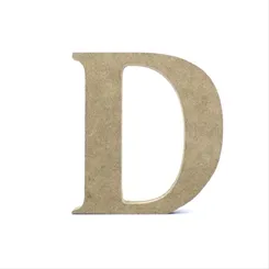 Letra MDF - D - REF.0067 - 12cm