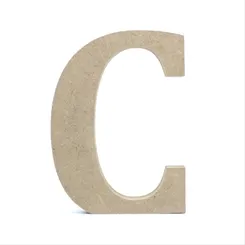 Letra MDF - C - REF.0066 - 12cm
