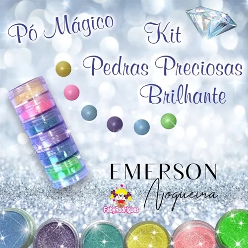 KIT PO MAGICO PEDRAS PRECIOSAS BRILHANTE