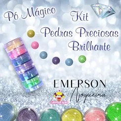 KIT PO MAGICO PEDRAS PRECIOSAS BRILHANTE