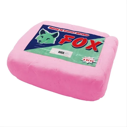 Massa de Biscuit - 1kg - Rosa - Fox