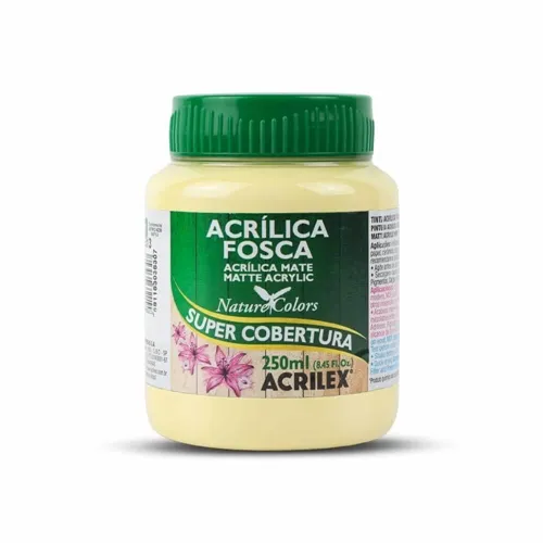 Tinta Acrílica - 250ml - Amarelo Bebê - 808 - Acrilex