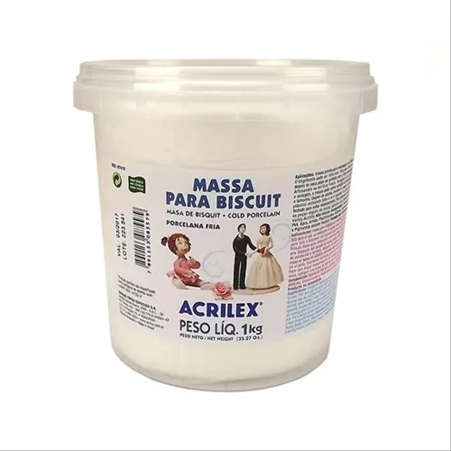 Massa de Biscuit - 1kg - Natural - Acrilex